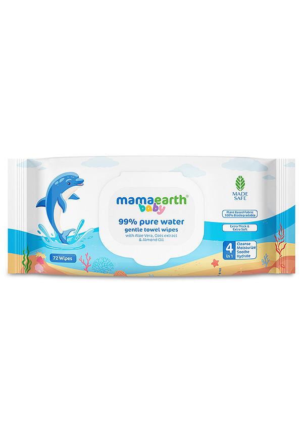 Baby 99% pure water gentle towel wipes