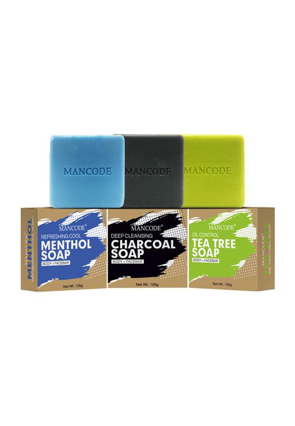 Tea Tree Oil Control, Refreshing Cool Menthol And Charcoal Deep Cleansing Soap