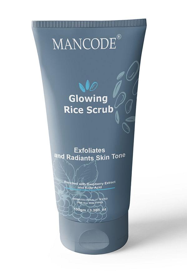 Glowing Rice Face Scrub for Exfoliates and Radiants Skin Tone