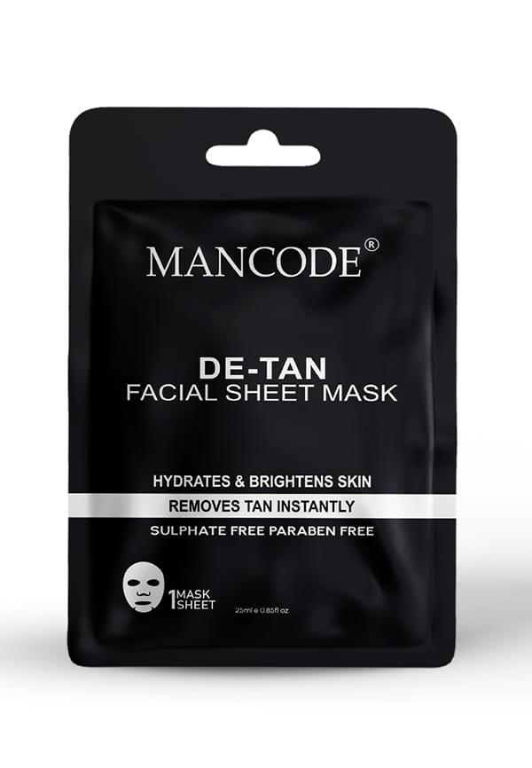 De Tan Facial Sheet Mask for Brightening the Skin with Korean Formula