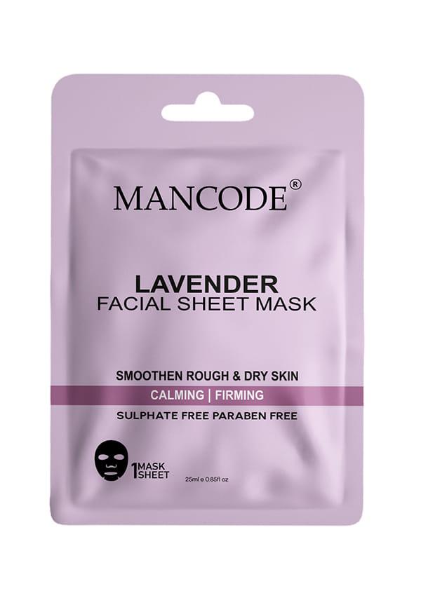 Lavender Facial Sheet Mask for Calming & Firming the Skin With Korean Formula
