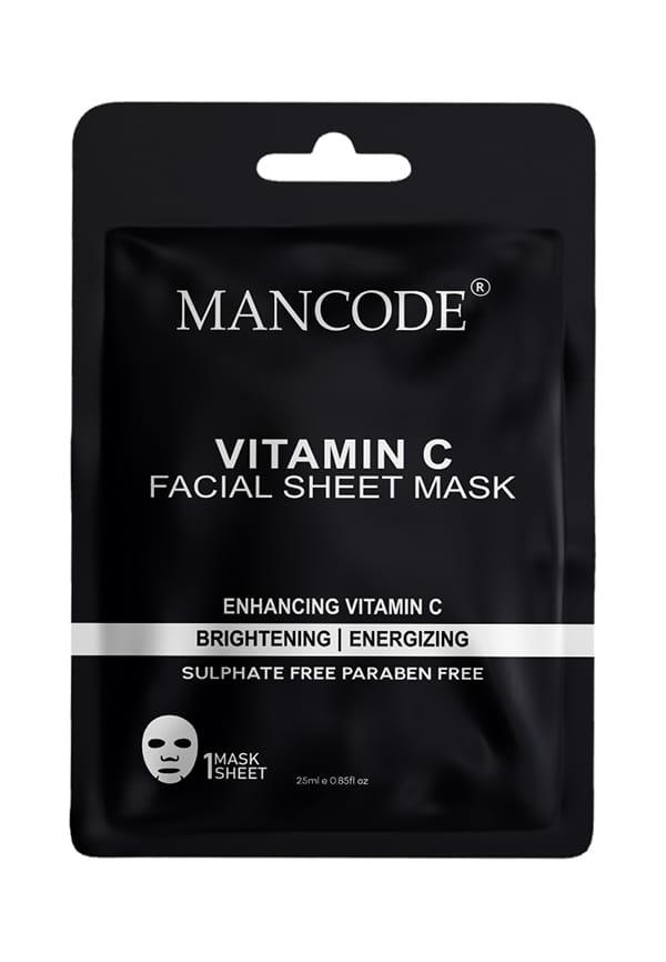 Vitamin C Facial Sheet Mask for Brightening the Skin with Korean Formula