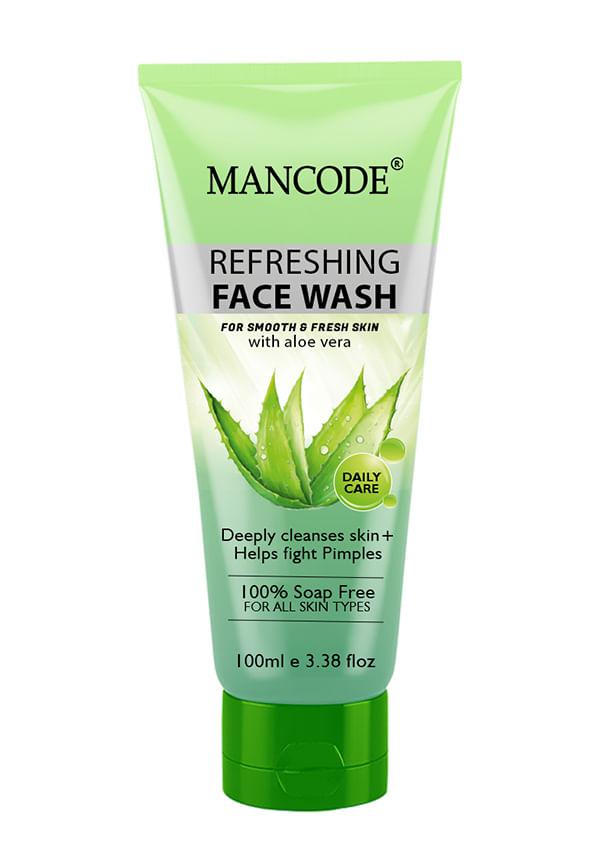 Refreshing Face Wash 100ml with Aloe Vera Deep Cleansing & Pimple
