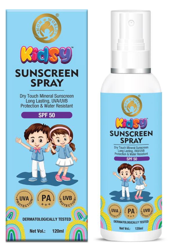 Mineral Based Kids Sunscreen Spray Spf 50, Uva/Uvb Pa+++