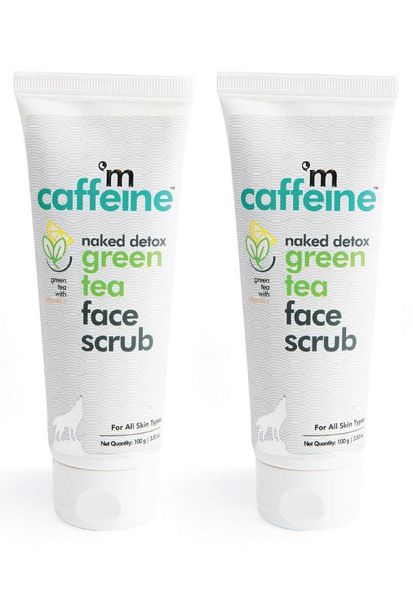 Green Tea Face Scrub with Vitamin C & Hyaluronic Acid