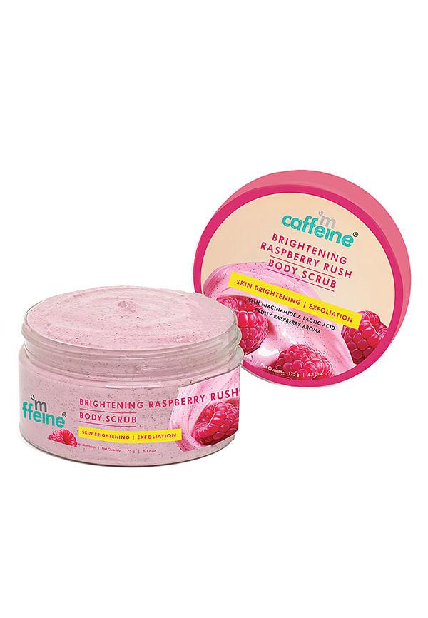 Brightening Raspberry Body Scrub | Tan Removal | AHAs- Lactic & Glycolic Acid