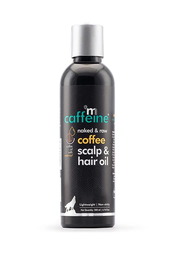 Naked & Raw Coffee Scalp & Hair Oil for Hair Growth with Redensyl & Argan Oil