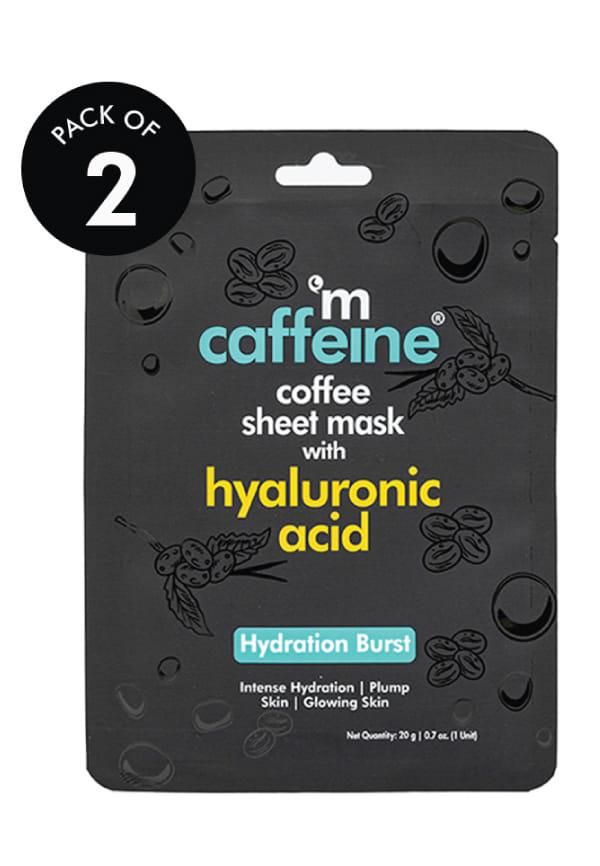 Hyaluronic Acid Coffee Sheet Mask for Hydration Burst