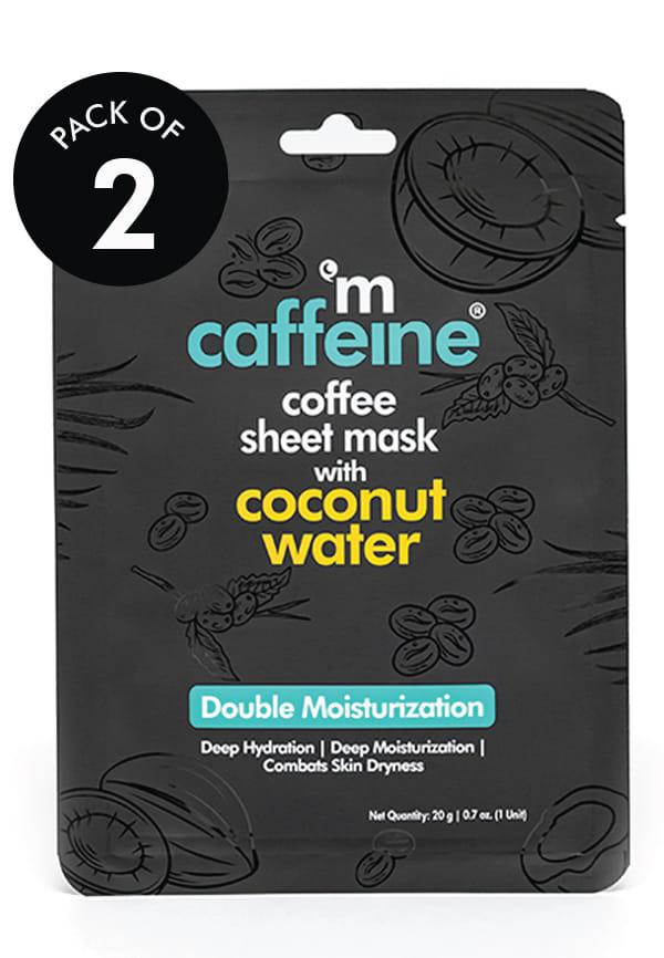 Coconut Water Coffee Sheet Mask for Double Moisturization