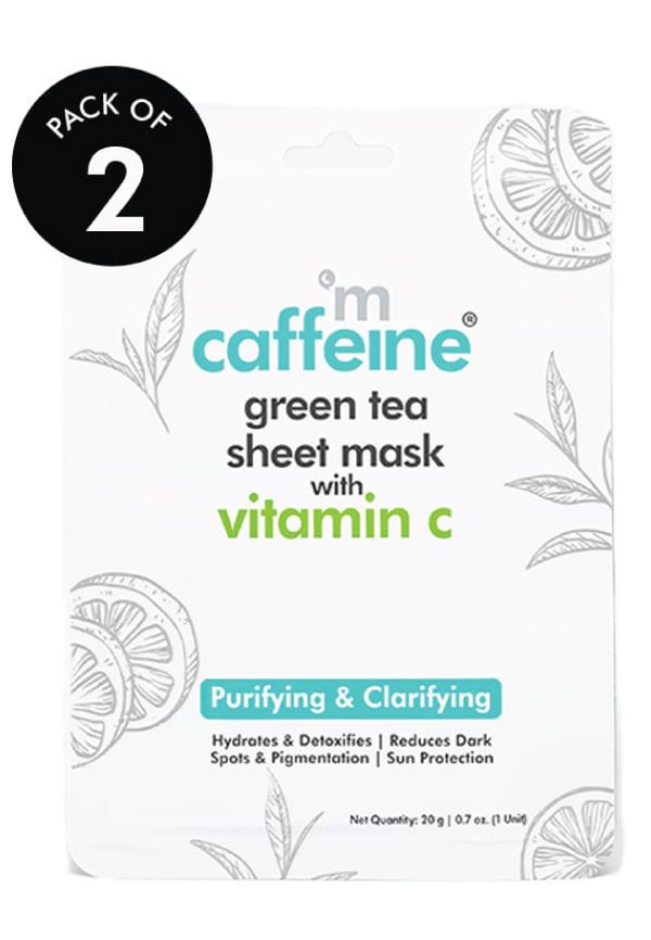 Vitamin C & Green Tea Sheet Mask for Clear & Glowing Skin
