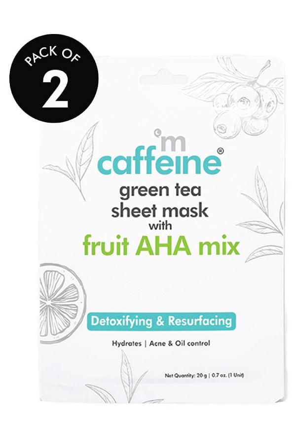 Fruit AHA Mix Green Tea Sheet Mask for Acne & Oil Control