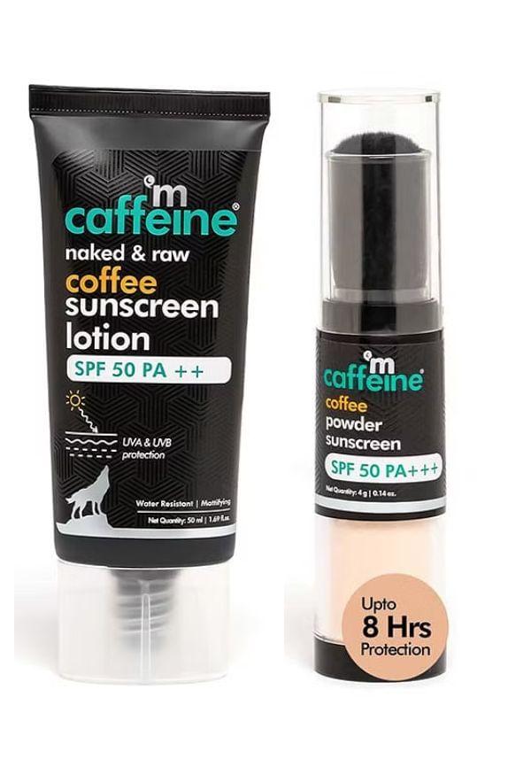 Coffee Powder Sunscreen SPF 50 PA+++ & Coffee Sunscreen SPF 50 PA++