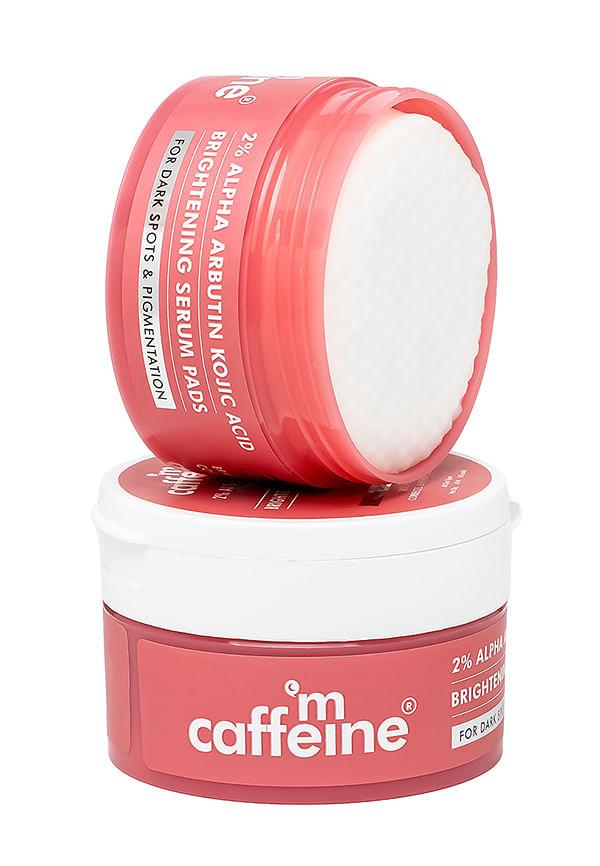 CLEAR GLOW 2% Alpha Arbutin Kojic Acid Brightening Serum Pads -