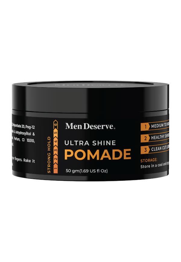 Hair Styling Ultra Shine Pomade for Strong Hold and Wet Look Hairstyle