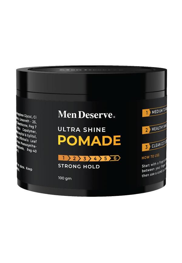 Hair Styling Ultra Shine Pomade for Strong Hold and Wet Look Hairstyle