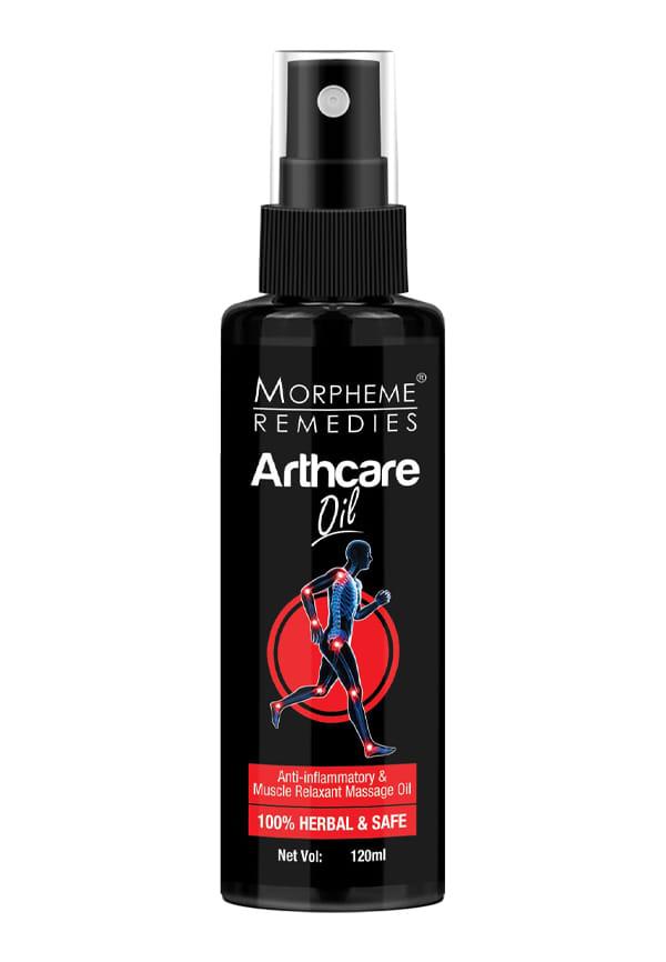 Morpheme Remedies Arthcare Pain Relief Oil For Body, Back, Legs, Knee, 120 ml