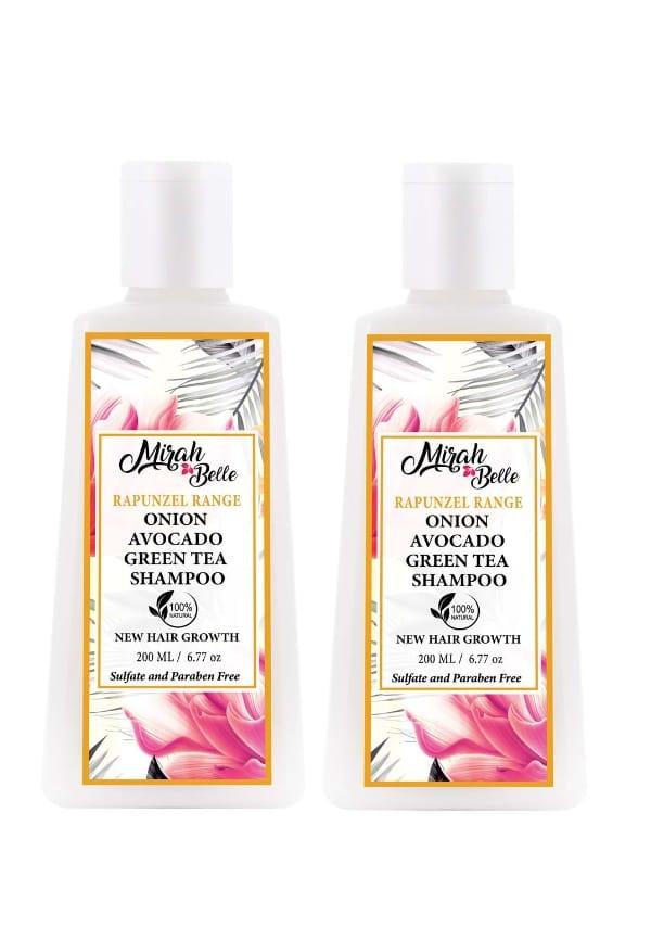 Organic & Natural - Onion - Avocado - Green Tea Shampoo For New Hair Growth