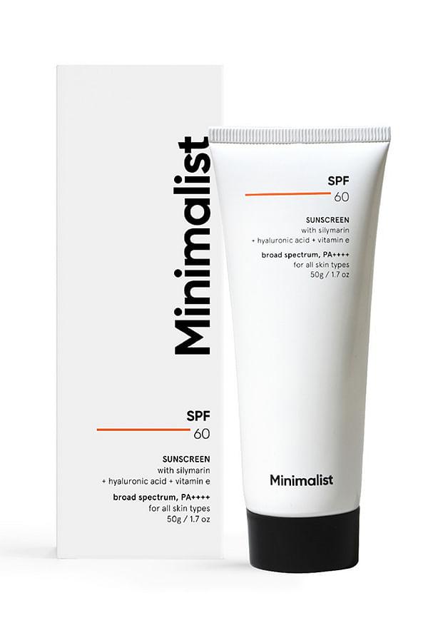 SPF 60 PA ++++ Sunscreen With Antioxidant Silymarin,Senstive Skin & Acne
