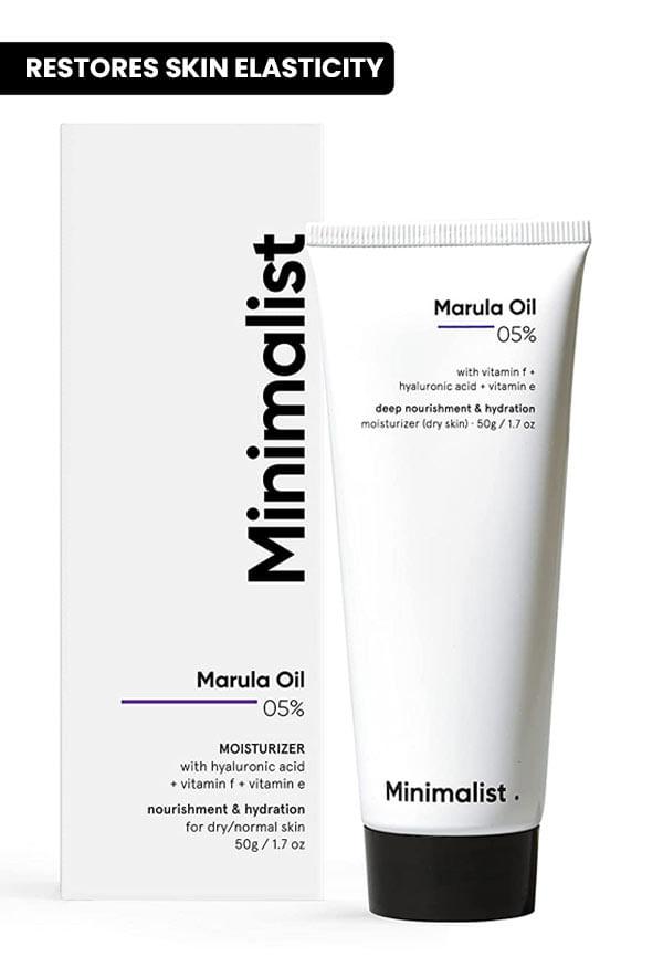 Marula Oil 5% Face Moisturizer For Dry Skin With Hyaluronic Acid