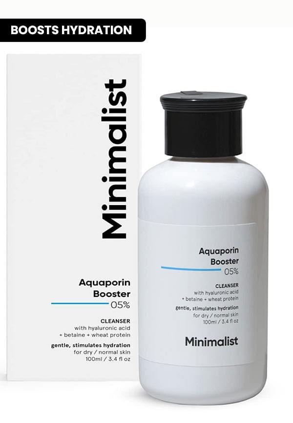 5% Aquaporin Booster Cleanser For Dry Skin With Hyaluronic Acid