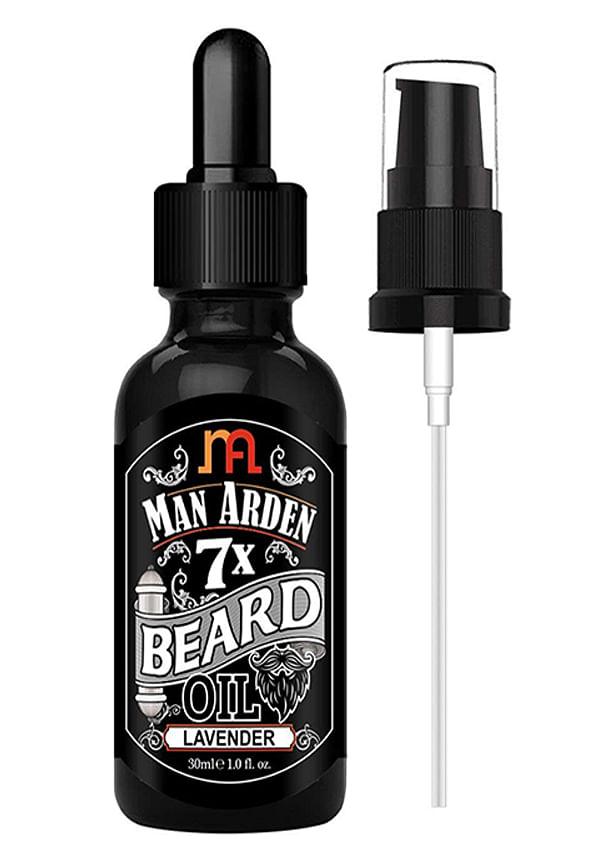 Man Arden 7X Beard Oil (Lavender) - 7 Premium Oils Supports Beard Growth & Nourishment