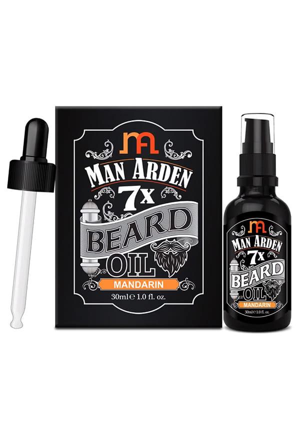 Man Arden 7X Beard Oil (Mandarin) - 7 Premium Oils Supports Beard Growth & Nourishment