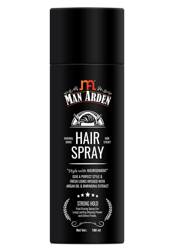 Hair Spray - Strong Hold, Styling With Nourishment - Argan Oil And Bhringraj
