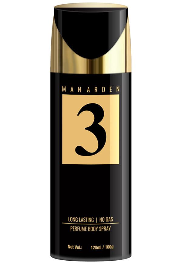 Man Arden #3 Deodorant, No Gas Deo for Men