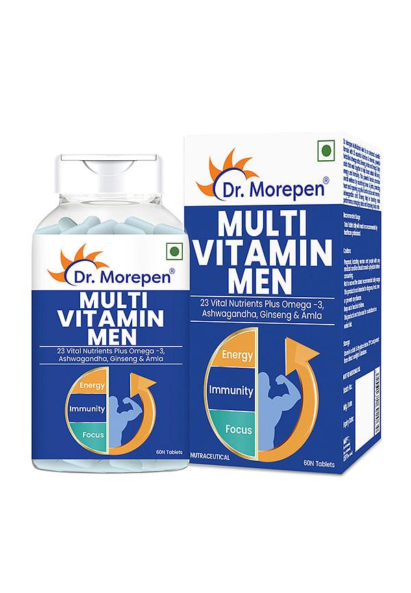 Multivitamins for Men with Omega 3 & Herbs for Energy & Immunity Boost
