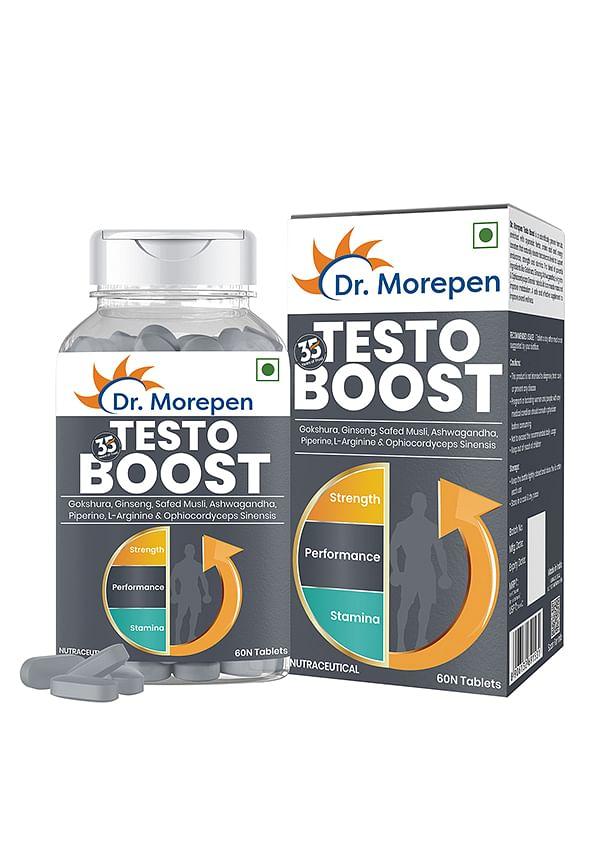 Testo Boost for Men, Testosterone Booster Tablets for Energy, Stamina & Muscle Growth