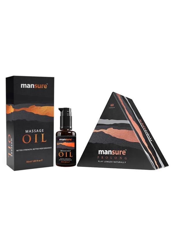 Massage Oil And Prolong Capsules For Men