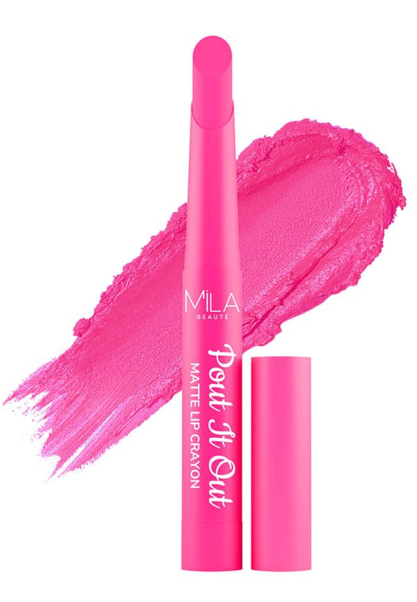 Pout It Out Lip Crayon Matte Finish Highly Pigmented