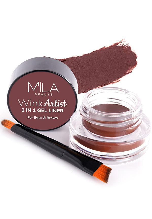 Wink Artist Gel Liner 2in1 With Brush Waterproof Eyeliner Upto 36hrs