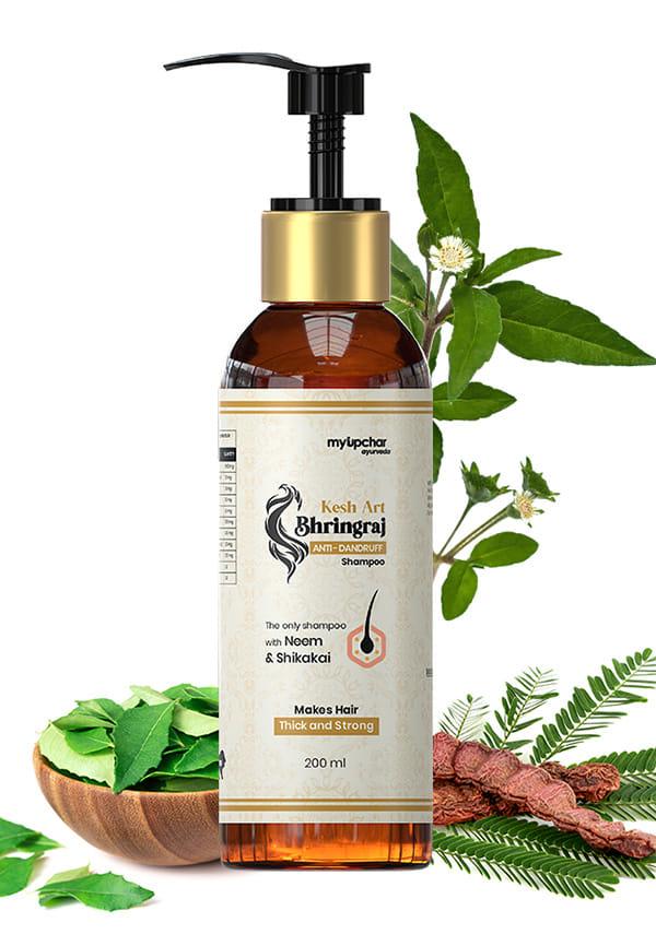 Ayurveda KeshArt Bhringraj Anti-Dandruff Shampoo with Neem & Shikakai