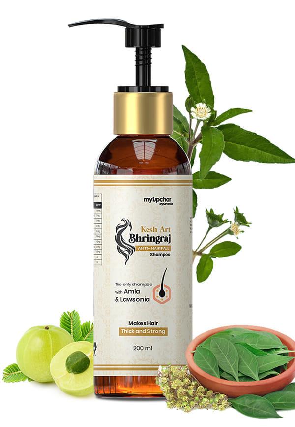 Ayurveda KeshArt Bhringraj Anti-Hairfall Shampoo with Amla & Lawsonia