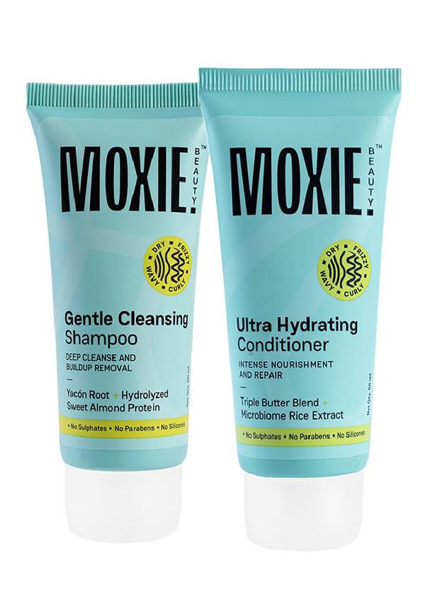 Rinse & Shine Travel Duo - Shampoo & Conditioner for Dry and Frizzy Hair