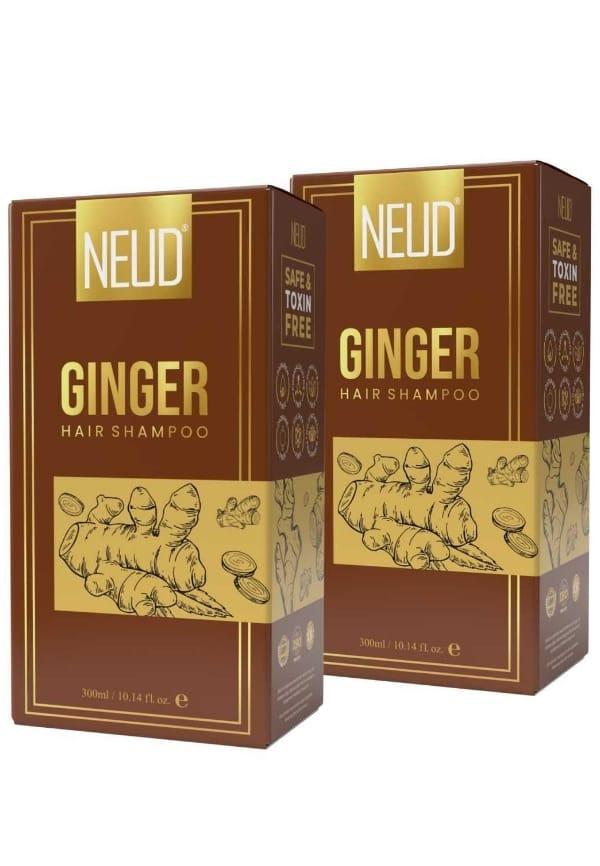 Premium Ginger Hair Shampoo for Men & Women - 2 Packs (300ml Each)