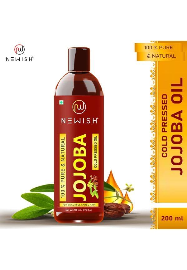 Cold Pressed Jojoba Oil For Skin & Hair Growth - Virgin & Unrefined