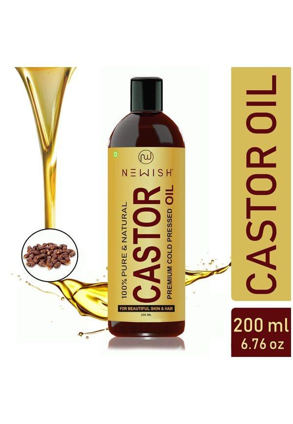 Organic Cold Pressed Castor Oil For Hair Growth And Skin Care, Eyebrow