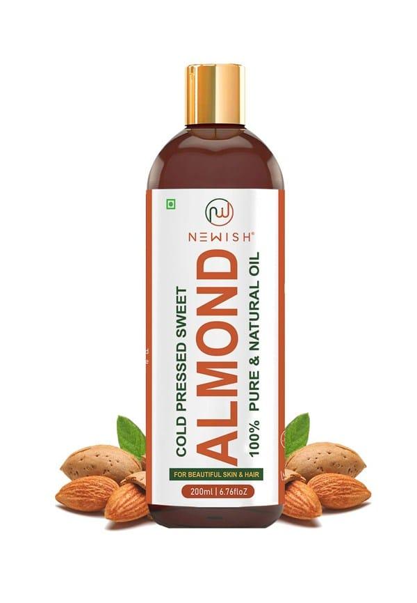 Pure Cold Pressed Sweet Almond Oil For Hair And Skin