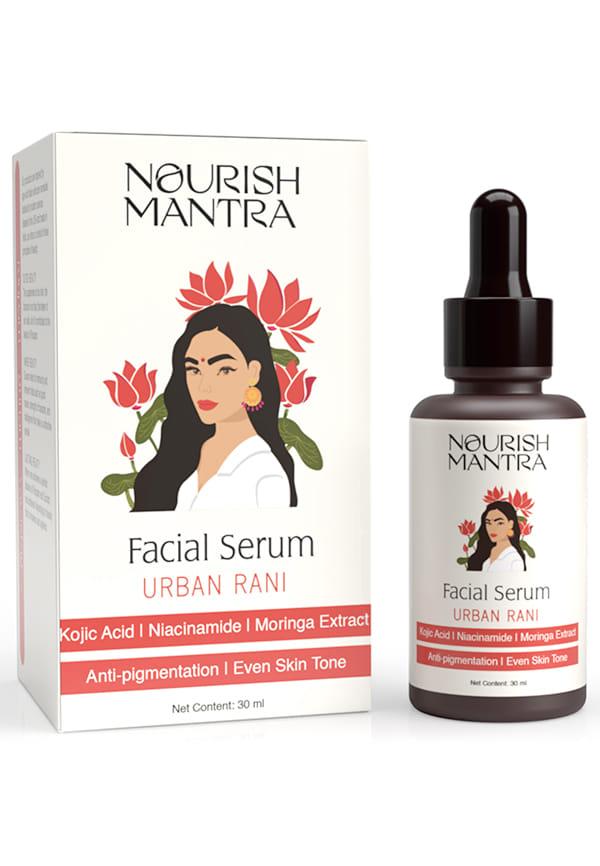 Urban Rani Facial Serum with Moringa & Kojic Acid for Youthful and Spotless Skin