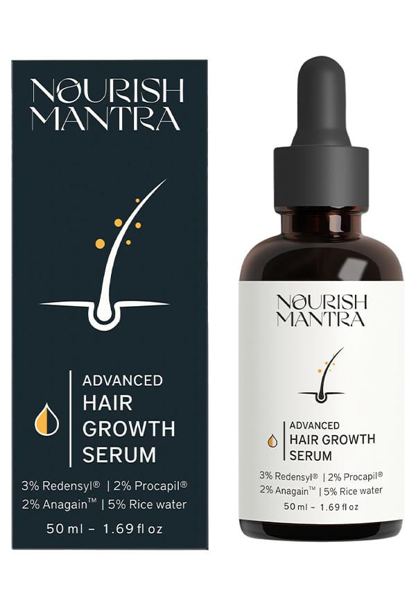 Advanced Hair Growth Serum with Redensyl & Rice Water for Hair Regrowth