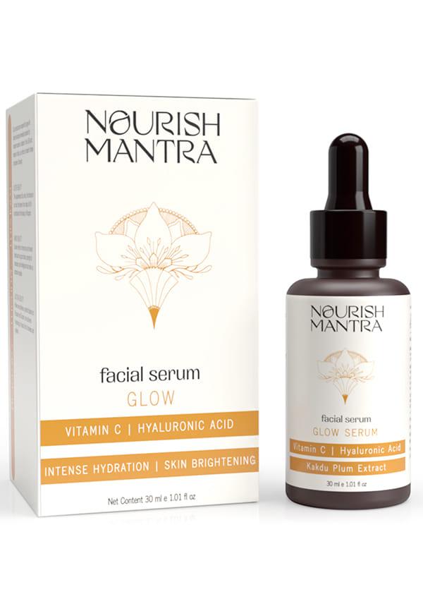 Glow Serum with Vitamin C & Hyaluronic Acid for Radiant and Glowing Skin