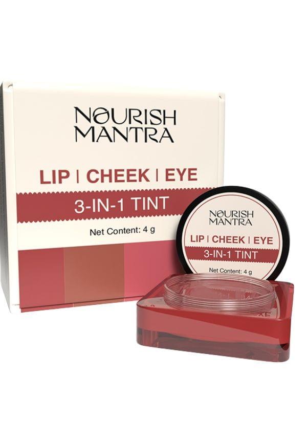 Lip, Cheek, & Eye Tint with Rich Pigment and Long-lasting Color 3 in 1 - 4 gm
