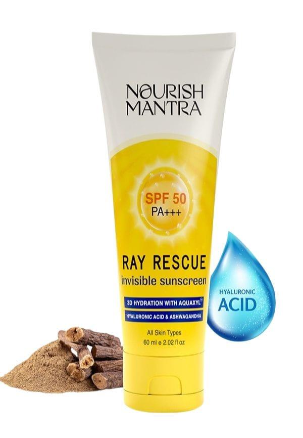 Ray Rescue Sunscreen for UV Protection & Zero White Cast - 30 ml