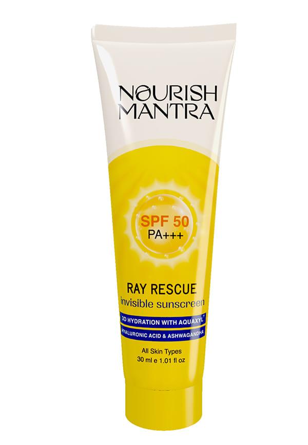 Ray Rescue Invisible Sunscreen with SPF 50 for UV Protection