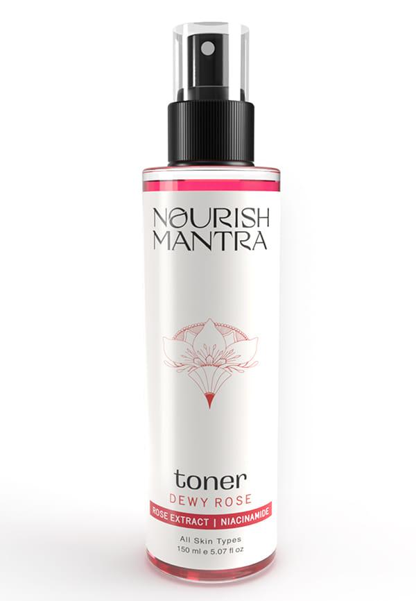 Dewy Rose Toner with Niacinamide & Vitamin B5 to Calm Inflamed Skin