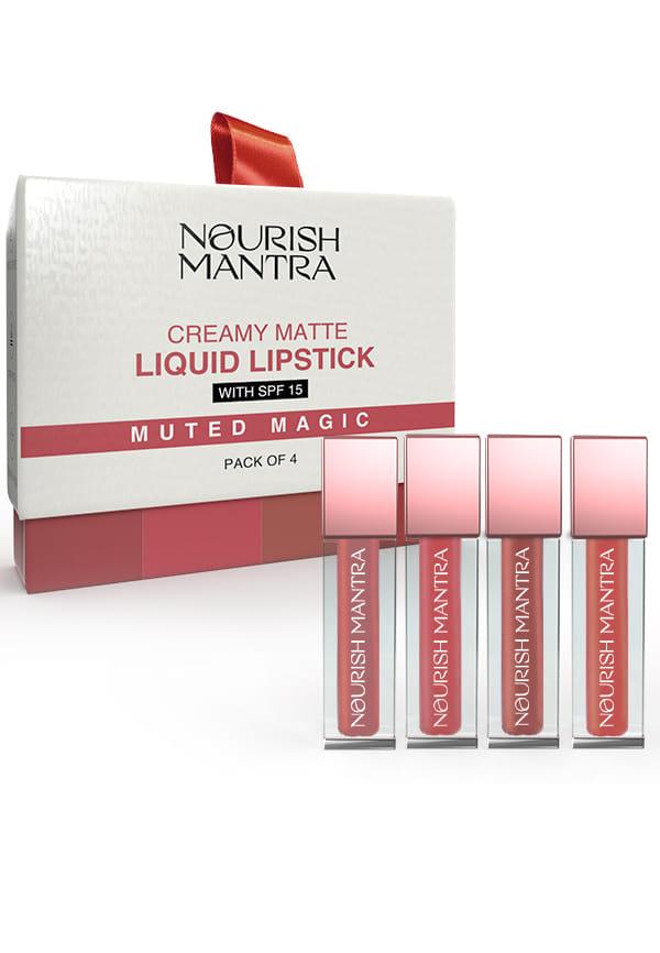 Muted Magic Creamy Matte Liquid Lipstick with SPF for Vibrant & Nourished Lips