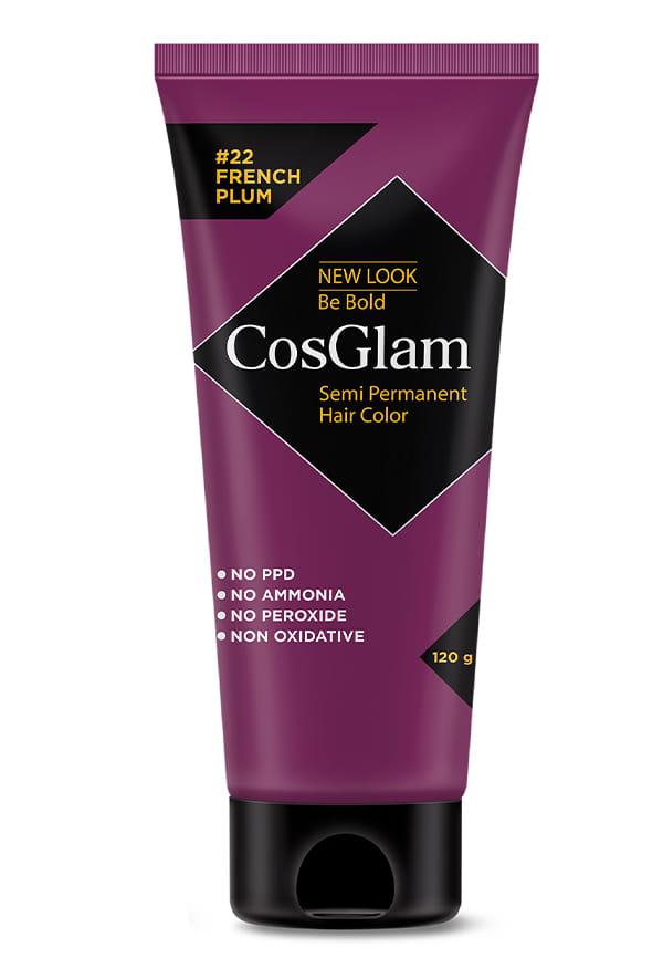Nisha Cosglam Semi Permanent Hair Color, PPD & Ammonia Free | Electric Teal | 120gm Tube | Pack of 1