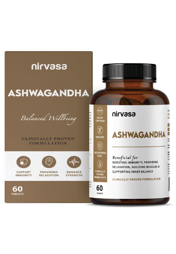 Ashwagandha Tablets | Elevates Strength, Stress Relief & Boosts Immunity
